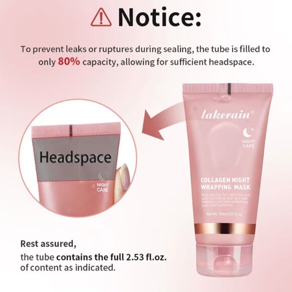 Lakerain Collagen Night Wrapping Mask Elasticity Hydration Care Reduces Sagging - Picture 11 of 15